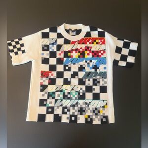 Louis Vuitton Logo Race Car Knitted Crewneck Sweater Women's Size XS